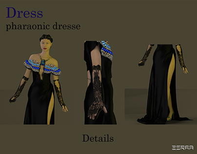 pharaonic dresses / clo 3d