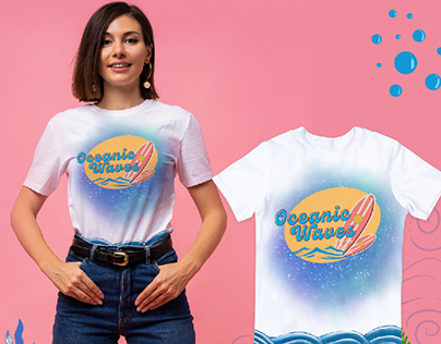 T-shirt Design with Mockup