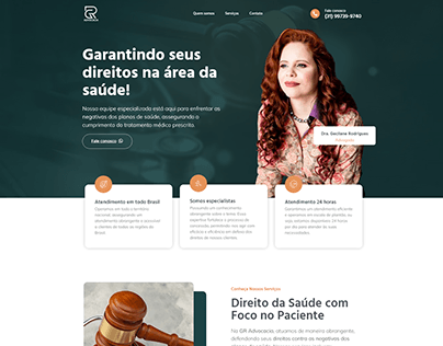 Site One Page - GR Advocacia
