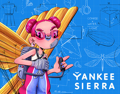 Project thumbnail - Yankee Sierra Coffee | Illustration & Character Design