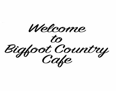 Bigfoot Country Cafe Menu Adobe InDesign