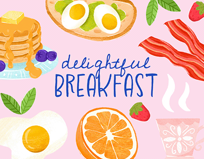Delightful Breakfast Illustration