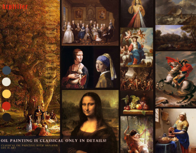 Classical painting mood board