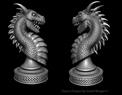 Classic Dragon Bust Miniature