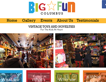 Big Fun Columbus Website Redesign