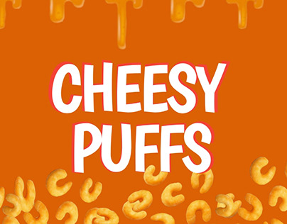 LOGO AND PACKAGING FOR CHEESY PUFFS
