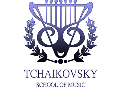 Tchaikovsky school of Music logo design