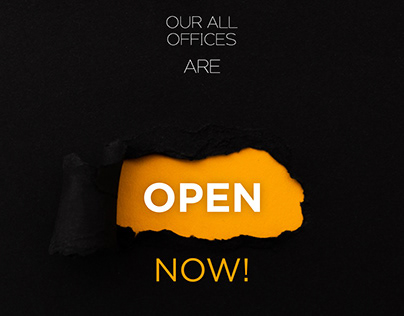 We are open Now!