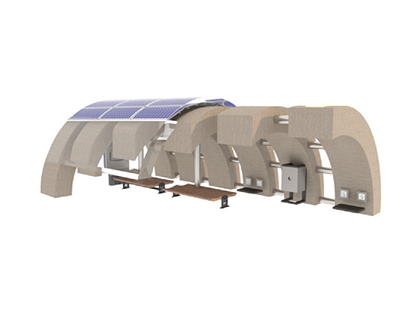 Solar charging unit