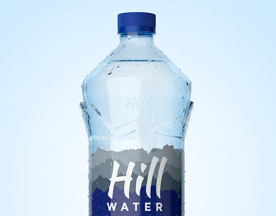 Hill Water Bottle - 3D Rendering