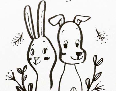rabbit & dog