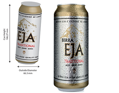 Birra Eja concept packaging for Albanian Beer & Bottle