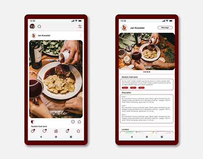 Cuisine Web and app design