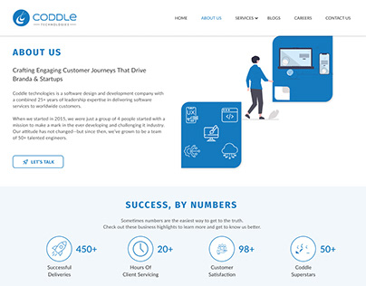 Coddle Technologies About us Redesign