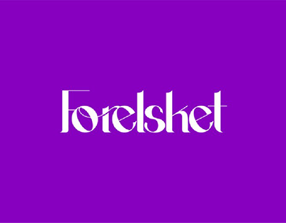 FORELSKET logo for luxury clothing brand