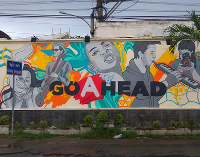 mural/graffiti piece 9x2 m Surakarta