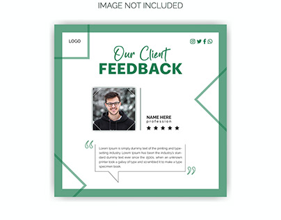 Client feedback social media post design