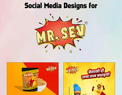 Social media for Mr. Sev (An snacks brand)