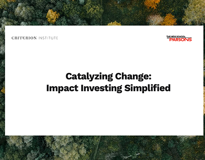 Catalyzing Change: Criterion Institute