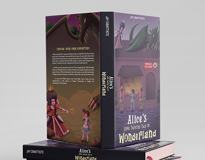 Book cover - Alice's Long Twisted Tale in Wonderland