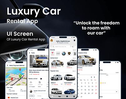 Luxury Cars Rental App | UI Design