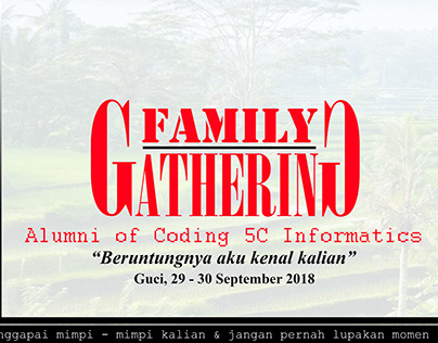 Design Banner For Family Gathering