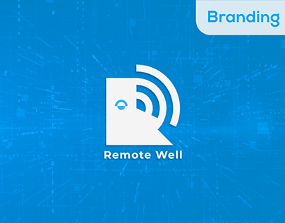 Remote Well Logo Design | Technology Logo | Letter R
