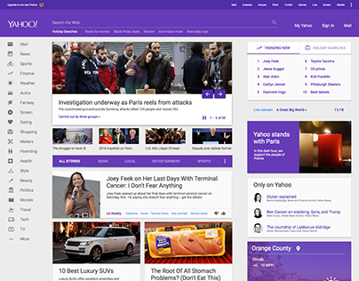 Yahoo Concept Material Design