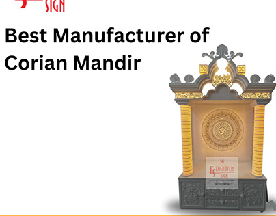 Best Manufacturer of Corian Mandir
