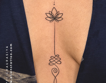 Unalome Lotus Temporary Tattoo (Set of 3) – Small Tattoos-kimdongho.edu.vn