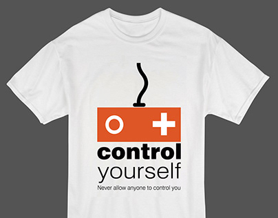 T-shirt design carries the positive advice for life