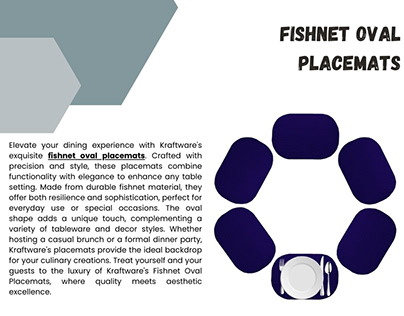 Elevate Your Dining with Fishnet Oval Placemats