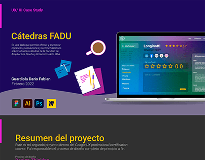 Project thumbnail - Cátedras FADU, propuesta de Web
