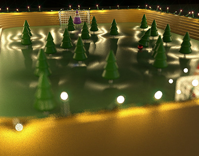 Xmas Table Soccer - A C4D Viewport Game (WIP)