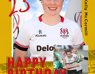 Ulster Rugby - Player Birthday Social Posts