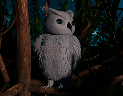 3D model of an owl
