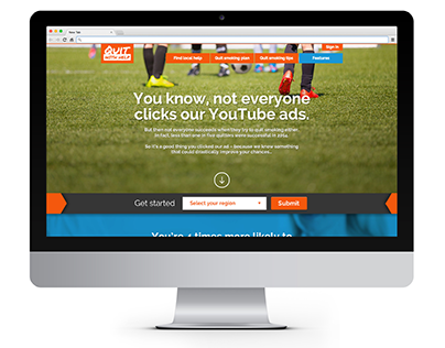 Quit With Help – YouTube PreRoll Landing Page