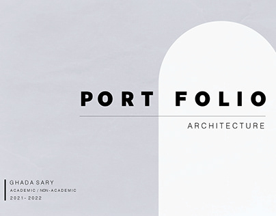 Architecture portfolio - Ghada Sary