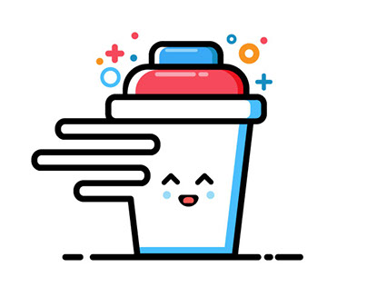 MBE style vector icon(coffee mug)