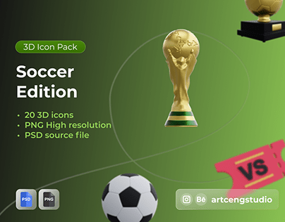 Soccer Edition 3D Illustration Pack