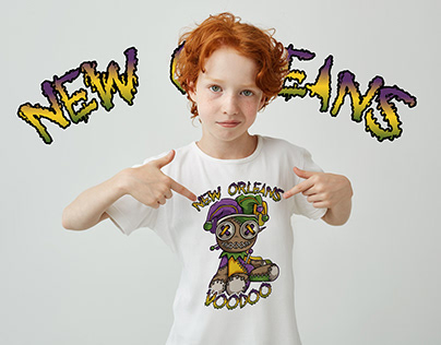 New Orleans Kids Tshirt Design