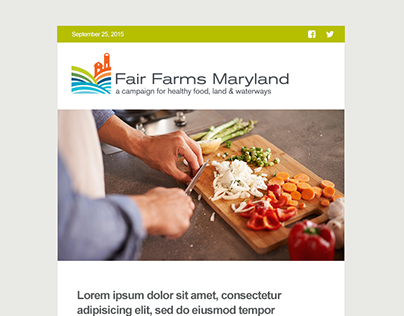 Email Template Design for Fair Farms Maryland