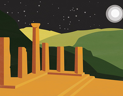 Delphi at Night