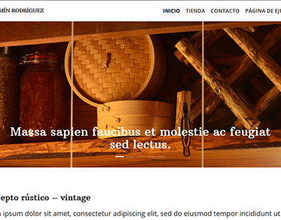 Diseño web - Concepto de página de carpintería