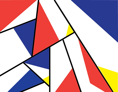 Piet Mondrian Inspired Poster