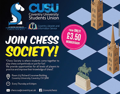 Coventry University Chess Society Flyer
