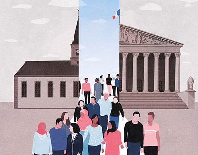 Le Monde - editorial illustration