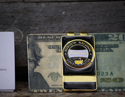The Masters Black Banner Money Clip