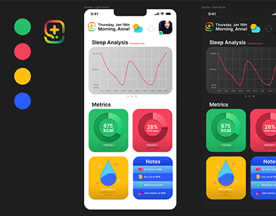 [UI Design] Saúde+ | Health Dashboard and Tracking app