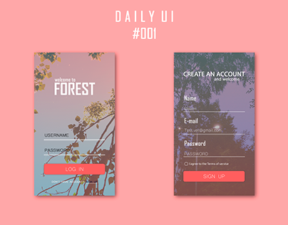 Daily UI. 001 Sign Up